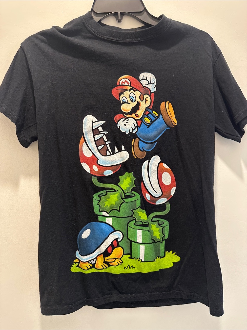 Nintendo Super Mario Black Graphic Tee - Short Sleeve
